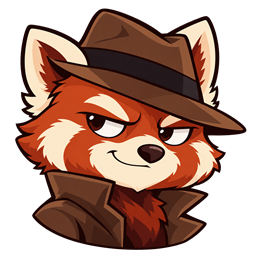 Franklin the Firefox, a red panda in a fedora